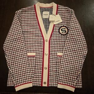 Sandro tweed knit cardigan